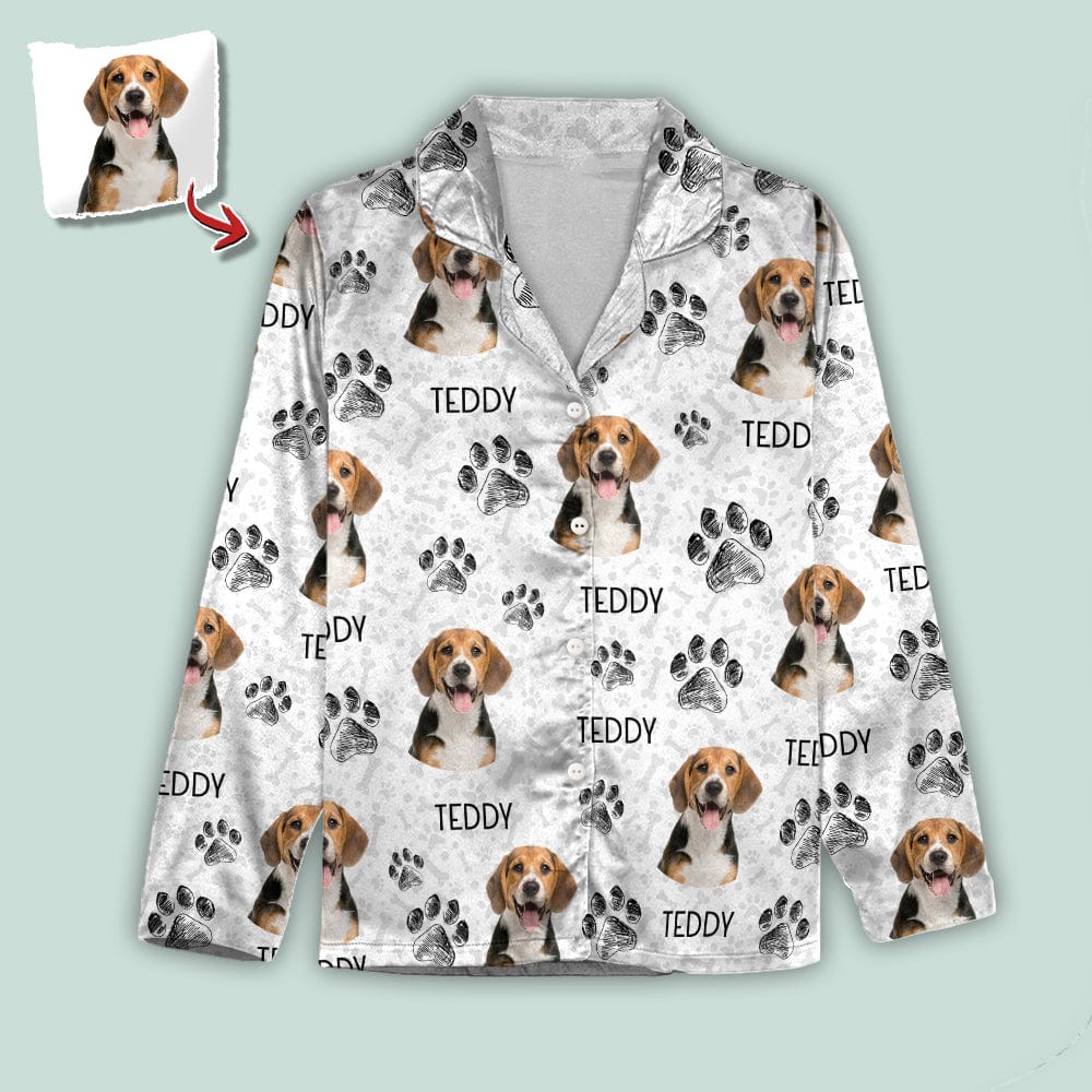 Custom Photo Dog Cat Paw For Dog Cat Lover Pajamas Christmas HO82 NKT1 888684