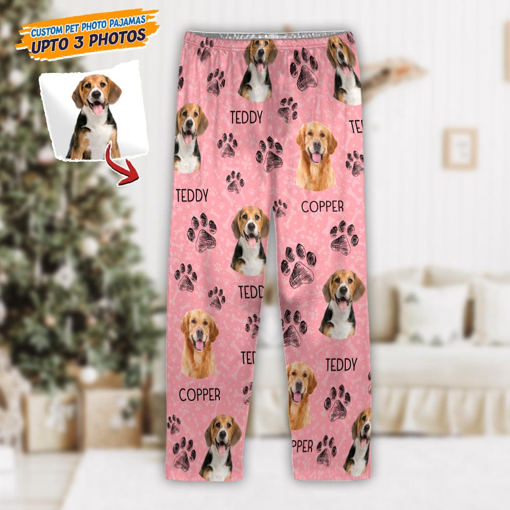 Custom Photo Dog Cat Paw For Dog Cat Lover Pajamas Christmas HO82 NKT1 888684