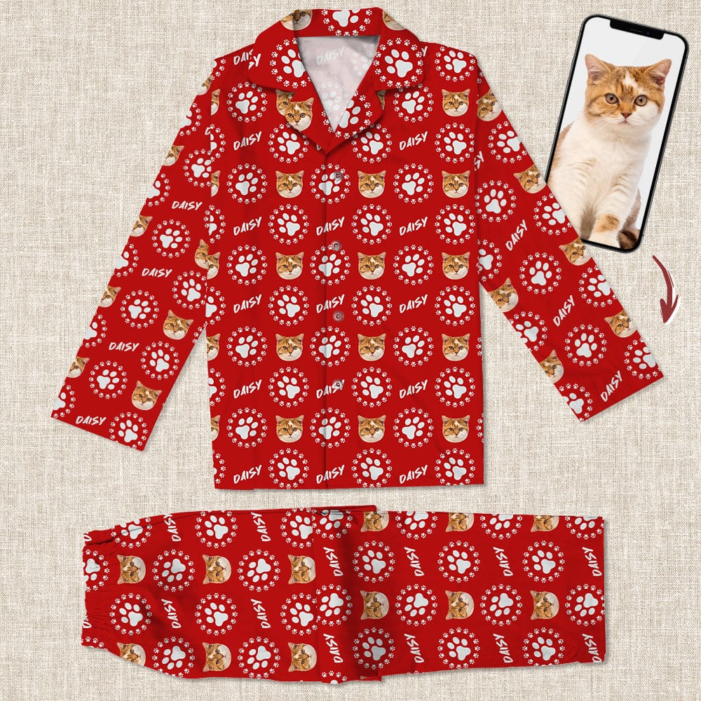 Custom Photo Dog Cat Paw Pajamas K228 888667