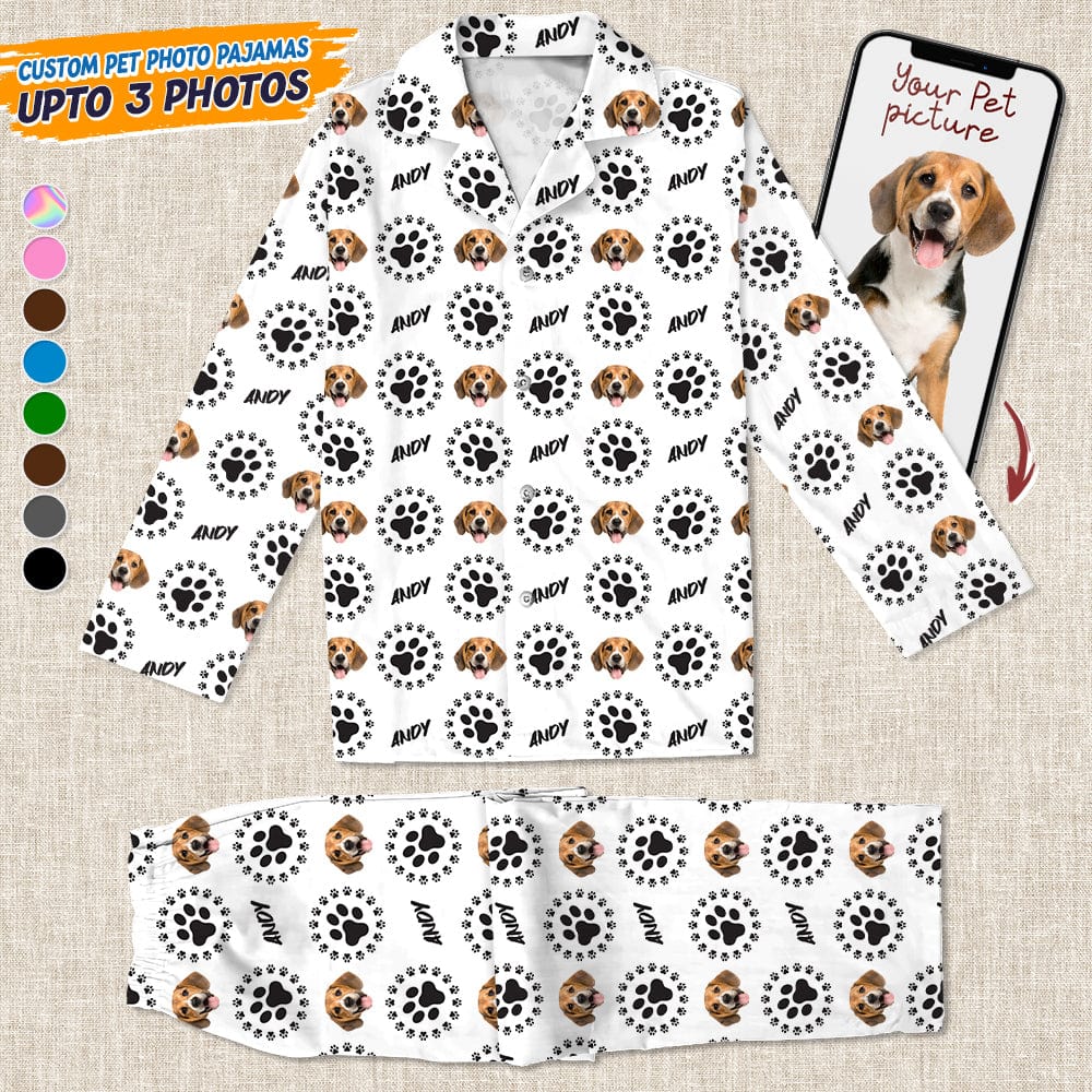 Custom Photo Dog Cat Paw Pajamas K228 888667