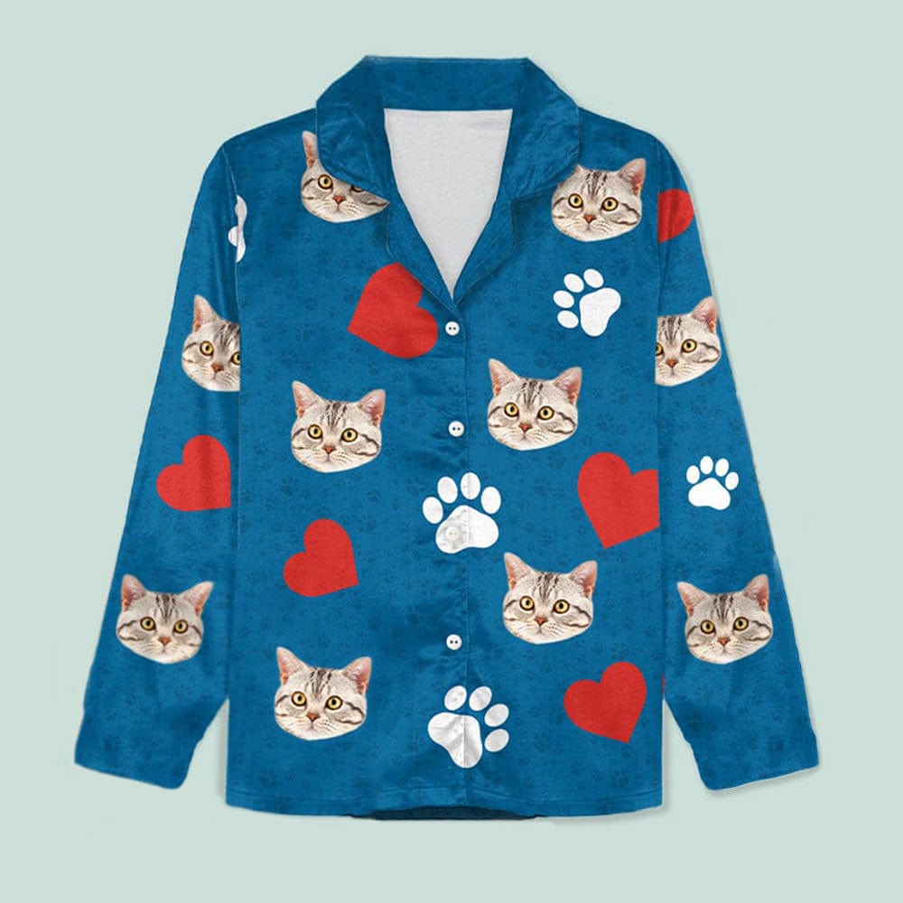 Custom Photo Dog Cat With Accessories Pattern Pet Pajamas T368 888711