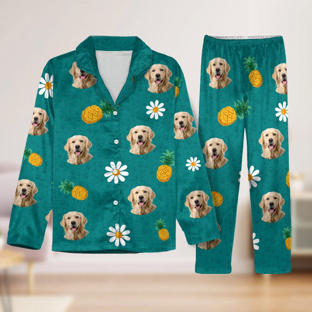 Custom Photo Dog Cat With Accessories Pattern Pet Pajamas T368 888711