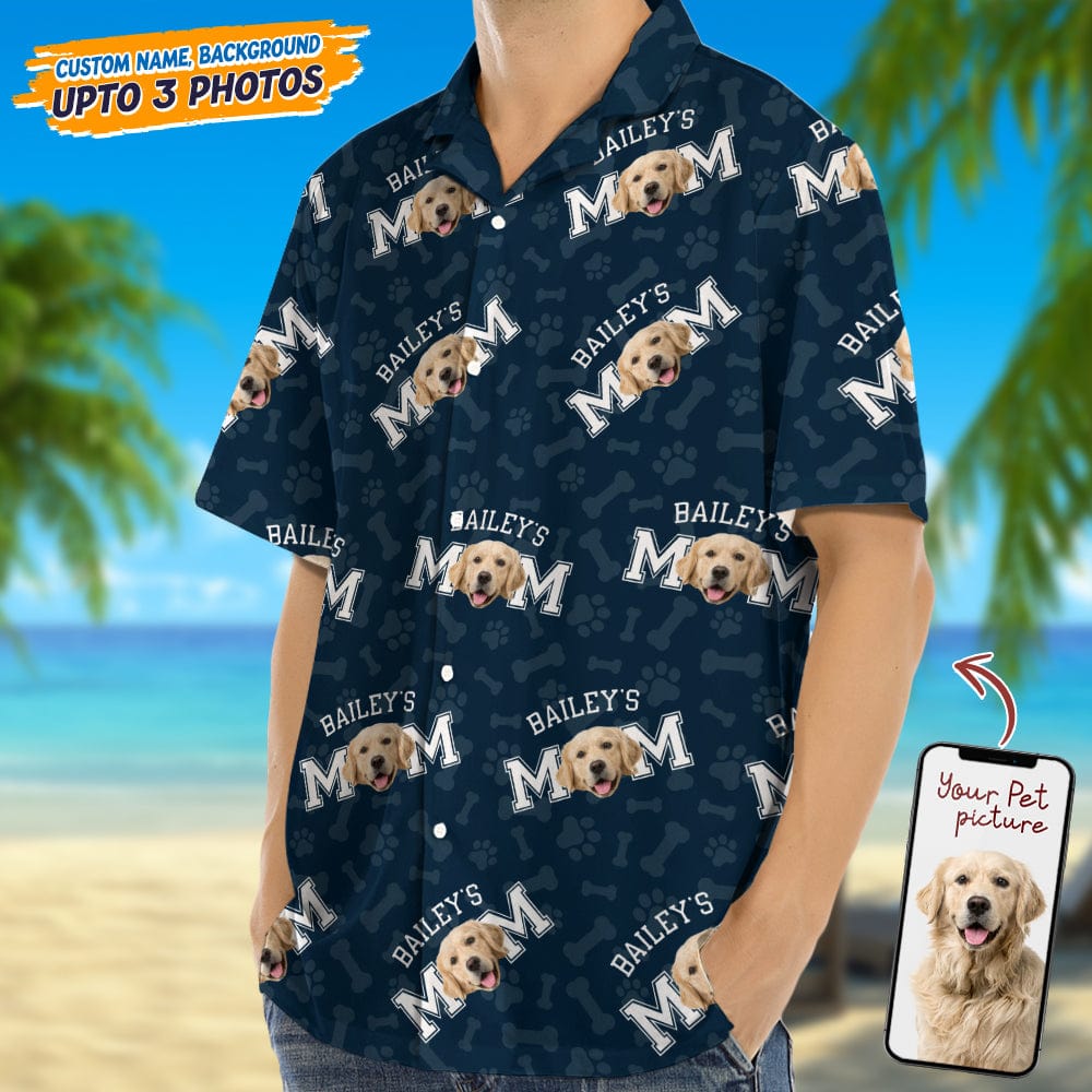 Custom Photo Dog Dad Dog Mom Hawaii Shirt TA29 889268