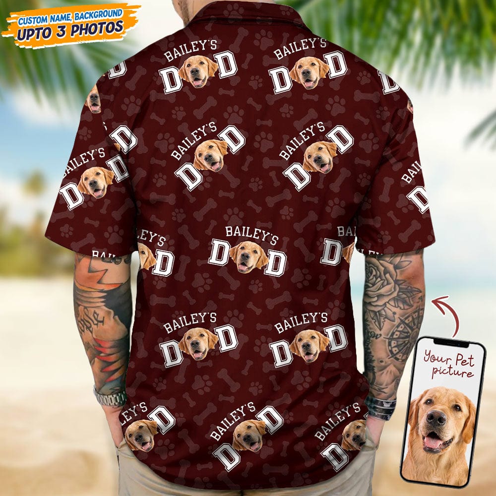 Custom Photo Dog Dad Dog Mom Hawaii Shirt TA29 889268