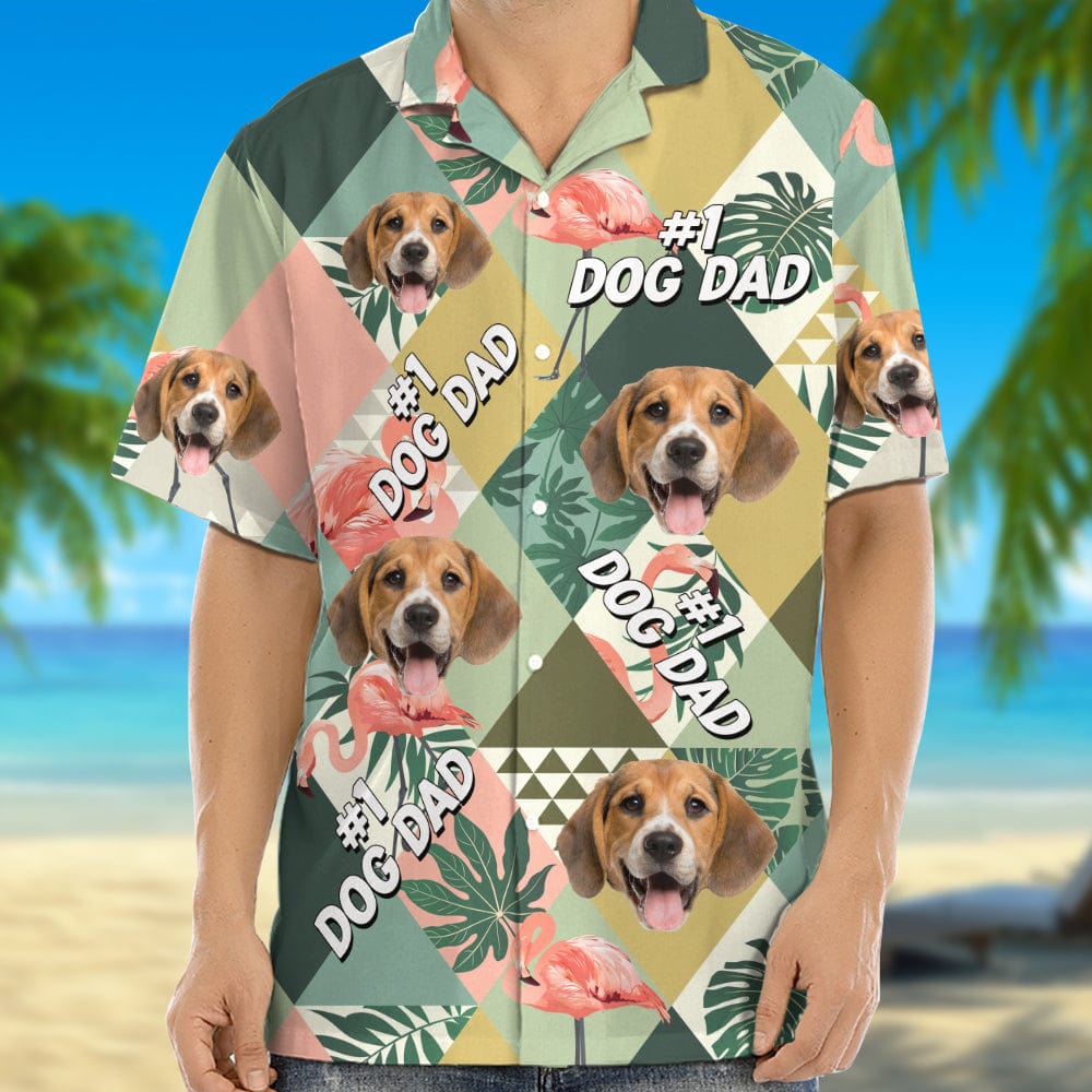 Custom Photo Dog Dad Dog Mom Hawaii Shirt N304 889278