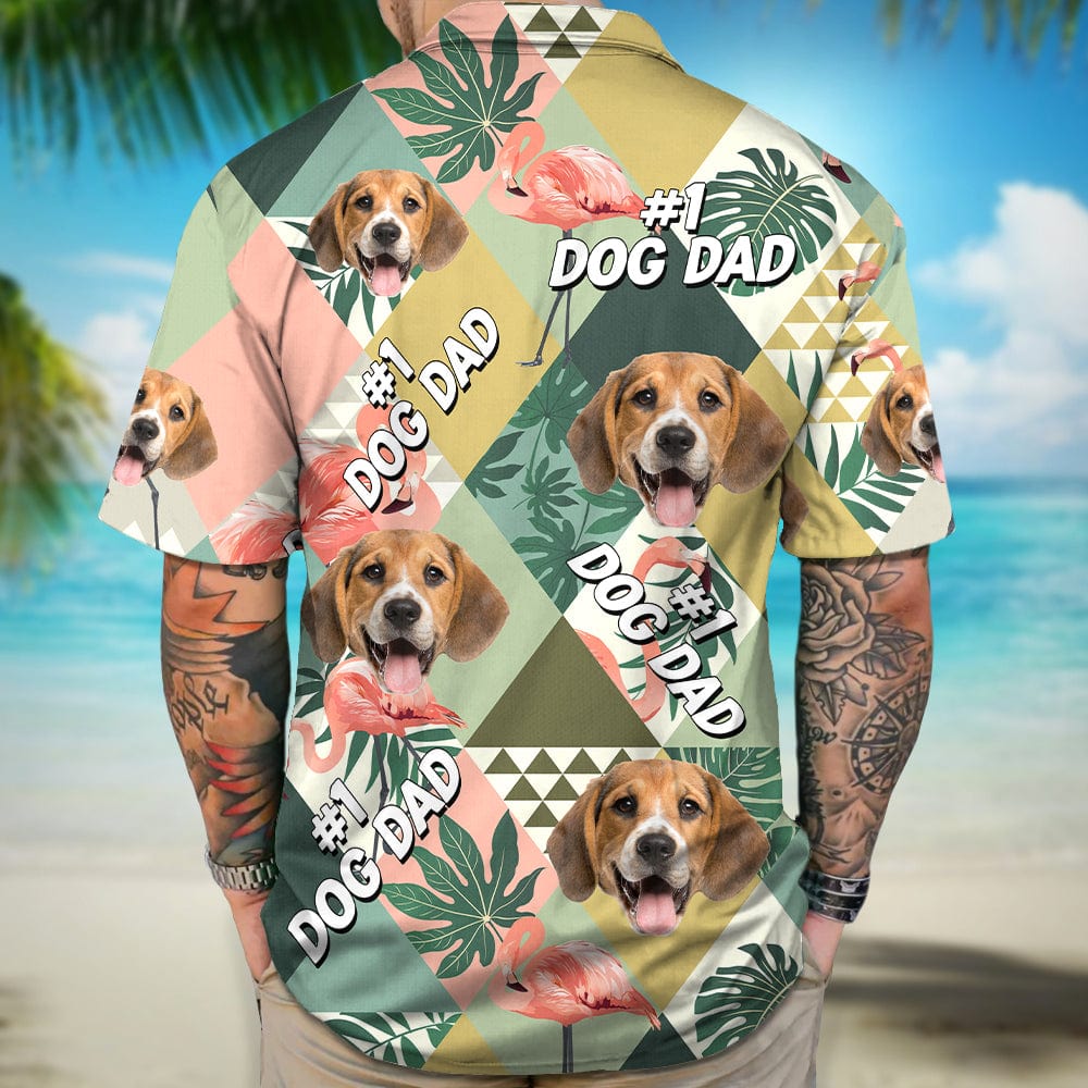 Custom Photo Dog Dad Dog Mom Hawaii Shirt N304 889278