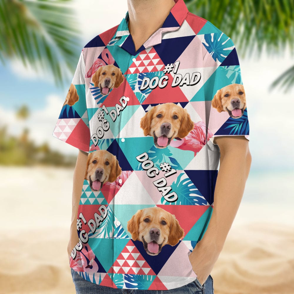 Custom Photo Dog Dad Dog Mom Hawaii Shirt N304 889278