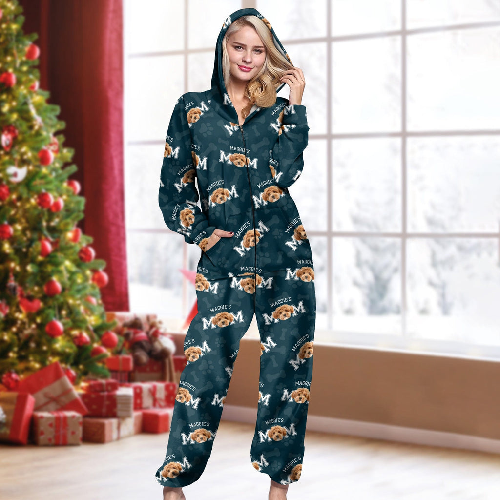 Custom Photo Dog Dad Dog Mom Onesie Pajamas For Dog Lovers HO82 893226