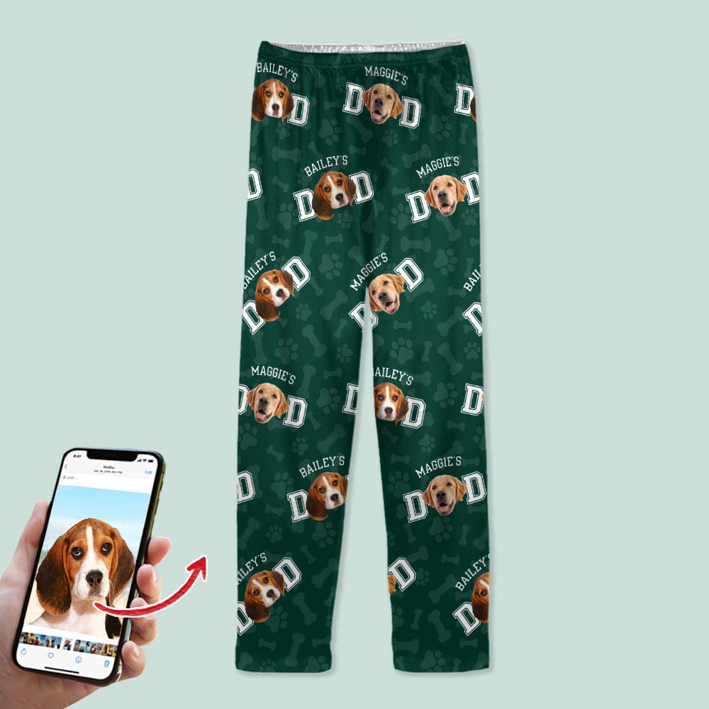 Custom Photo Dog Dad Dog Mom Pajamas N304 888801