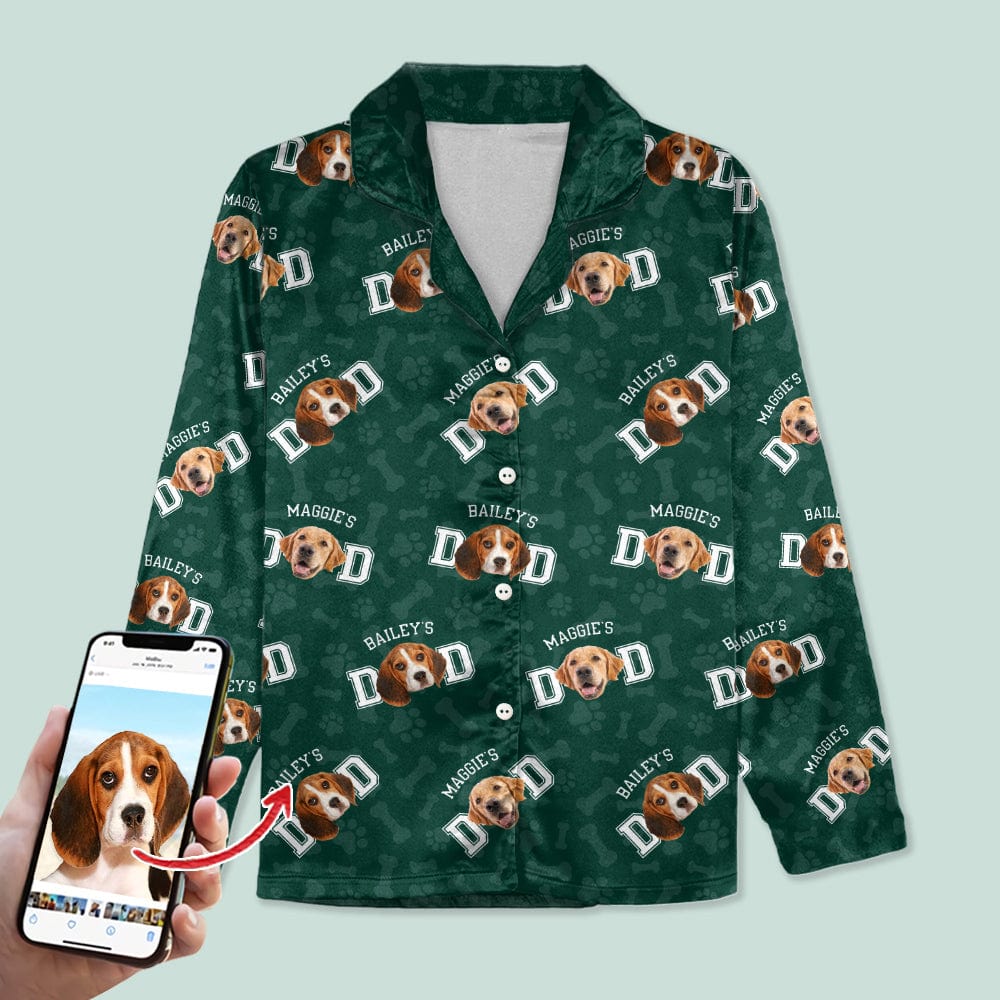Custom Photo Dog Dad Dog Mom Pajamas N304 888801
