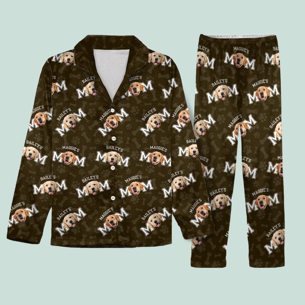 Custom Photo Dog Dad Dog Mom Pajamas N304 888801