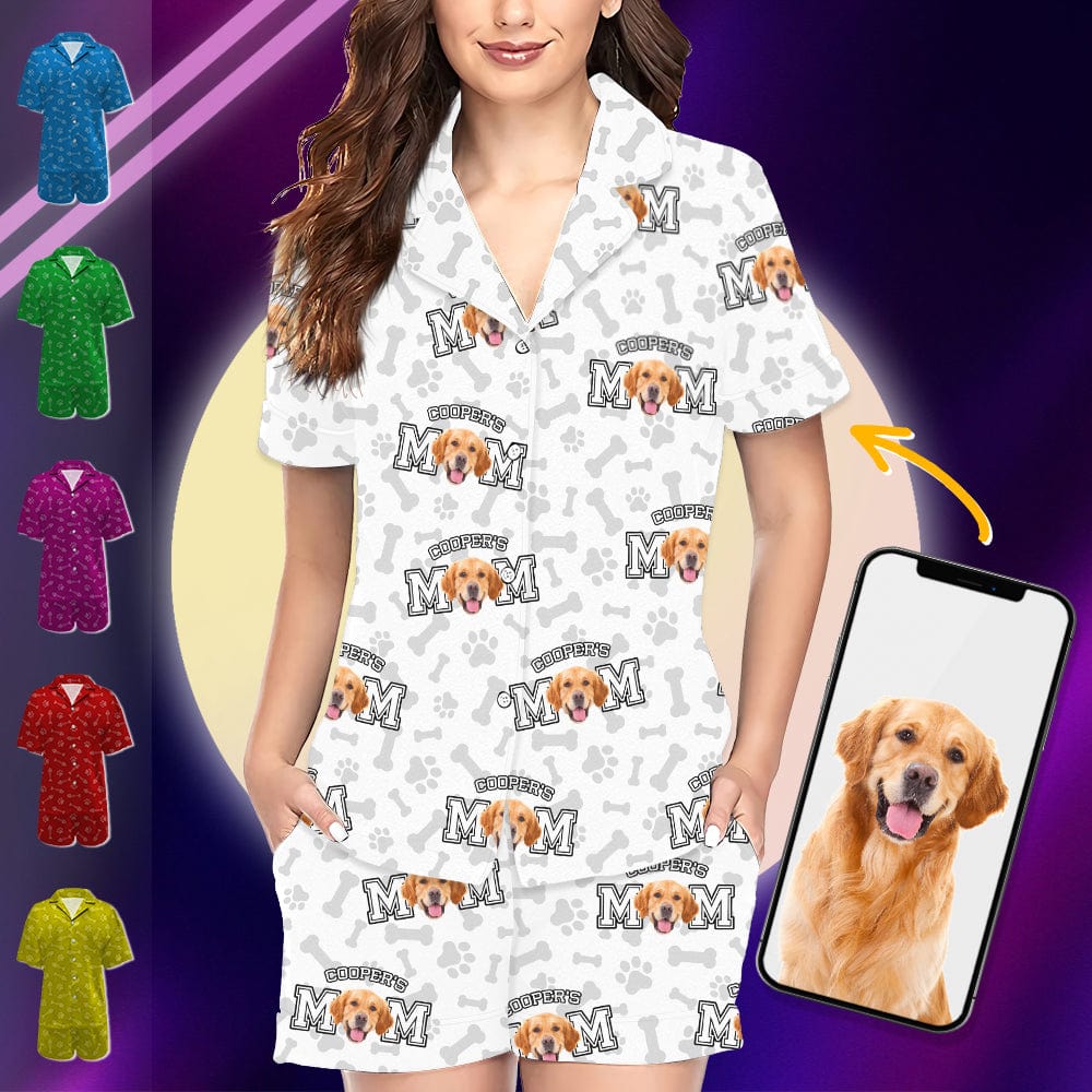 Custom Photo Dog Dad Dog Mom Short Pajamas TA29 889031