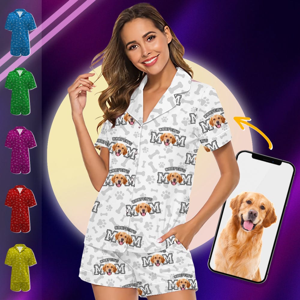 Custom Photo Dog Dad Dog Mom Short Pajamas TA29 889031