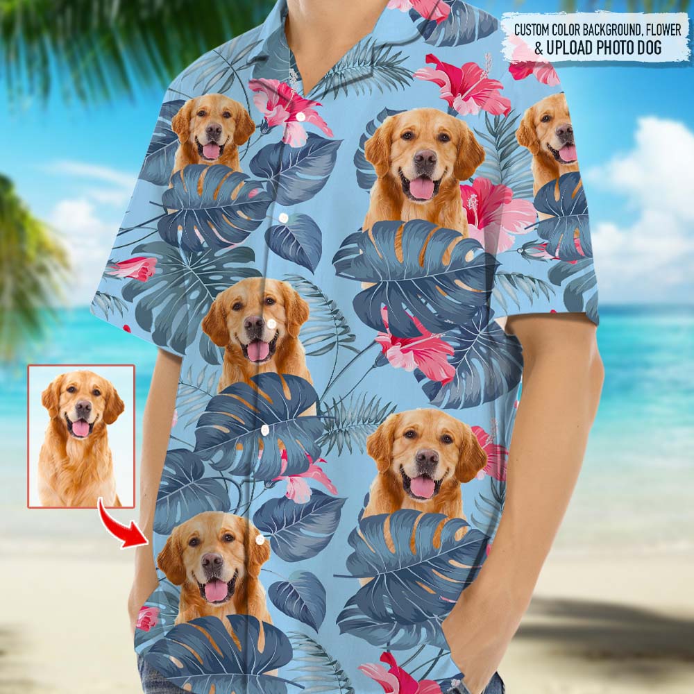 Custom Photo Dog Men's Hawaiian Shirt TA29 888280