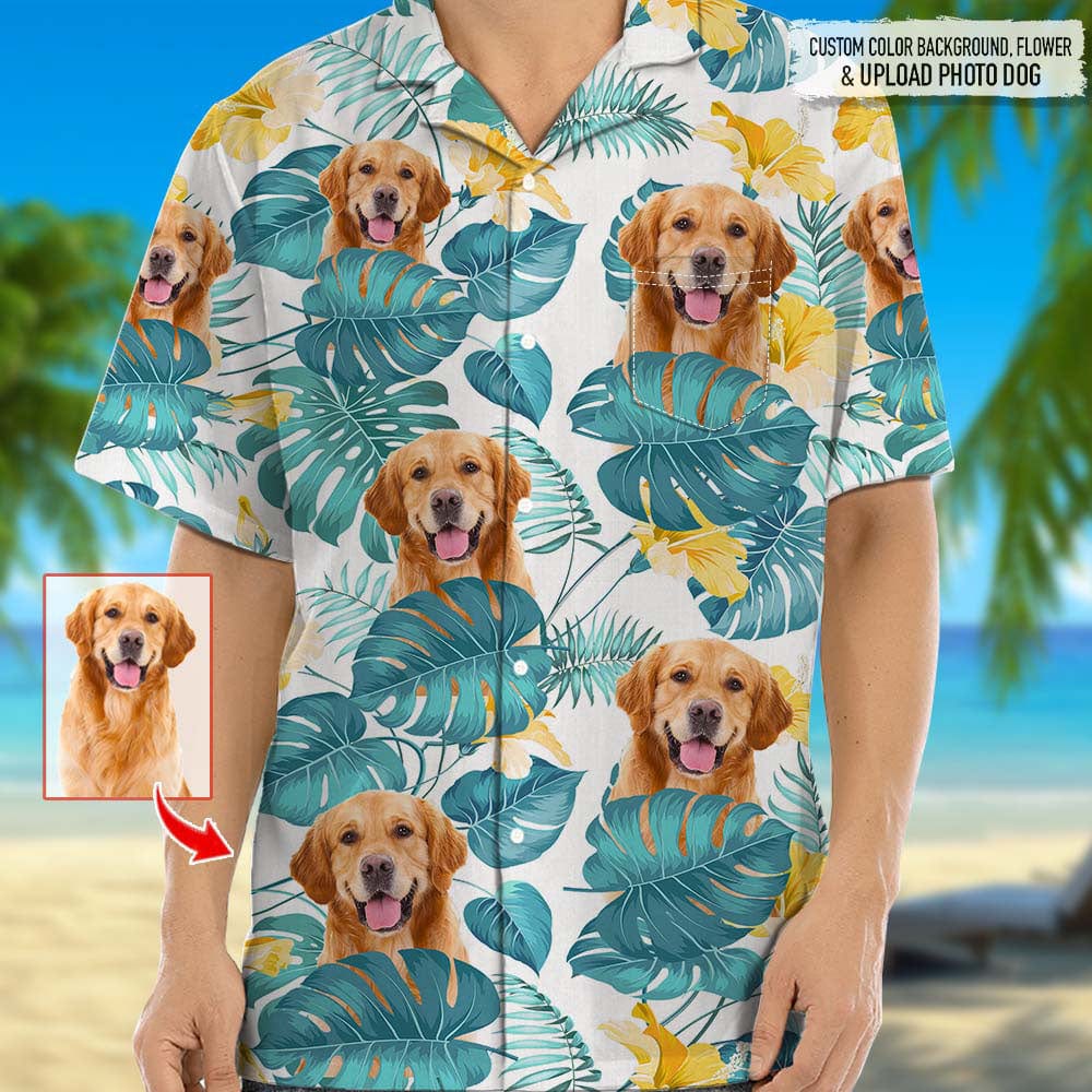 Custom Photo Dog Men's Hawaiian Shirt TA29 888280