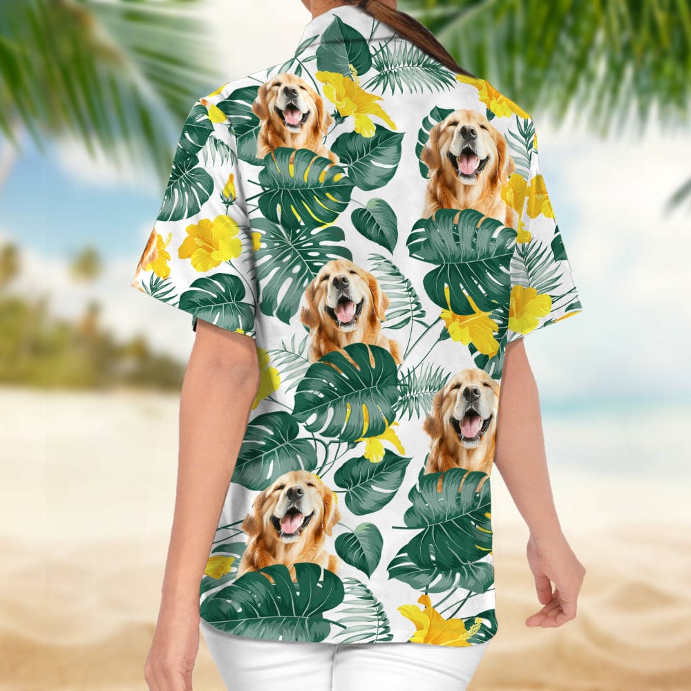 Custom Photo Dog Women Hawaii Shirt DA199 890407