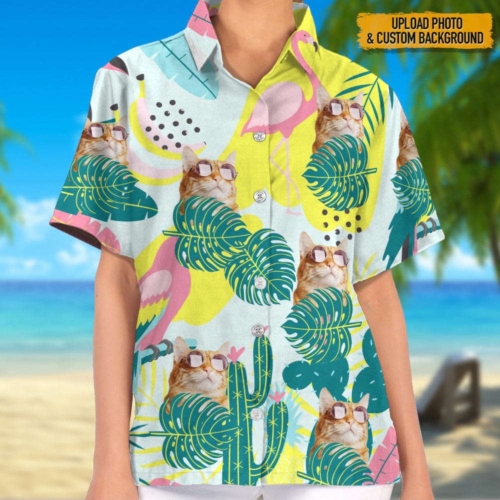 Custom Photo For Cat Lover Woman Hawaii Shirt N304 888927