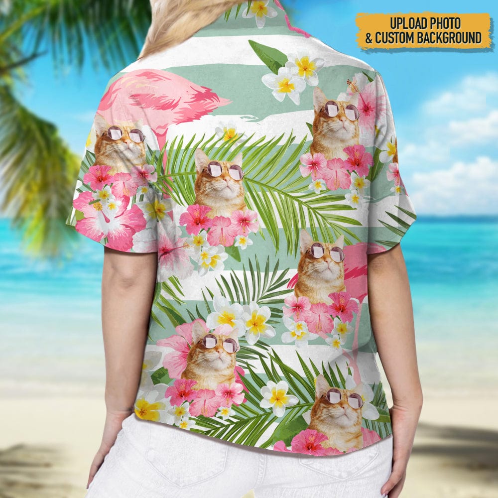 Custom Photo For Cat Lover Woman Hawaii Shirt N304 888927