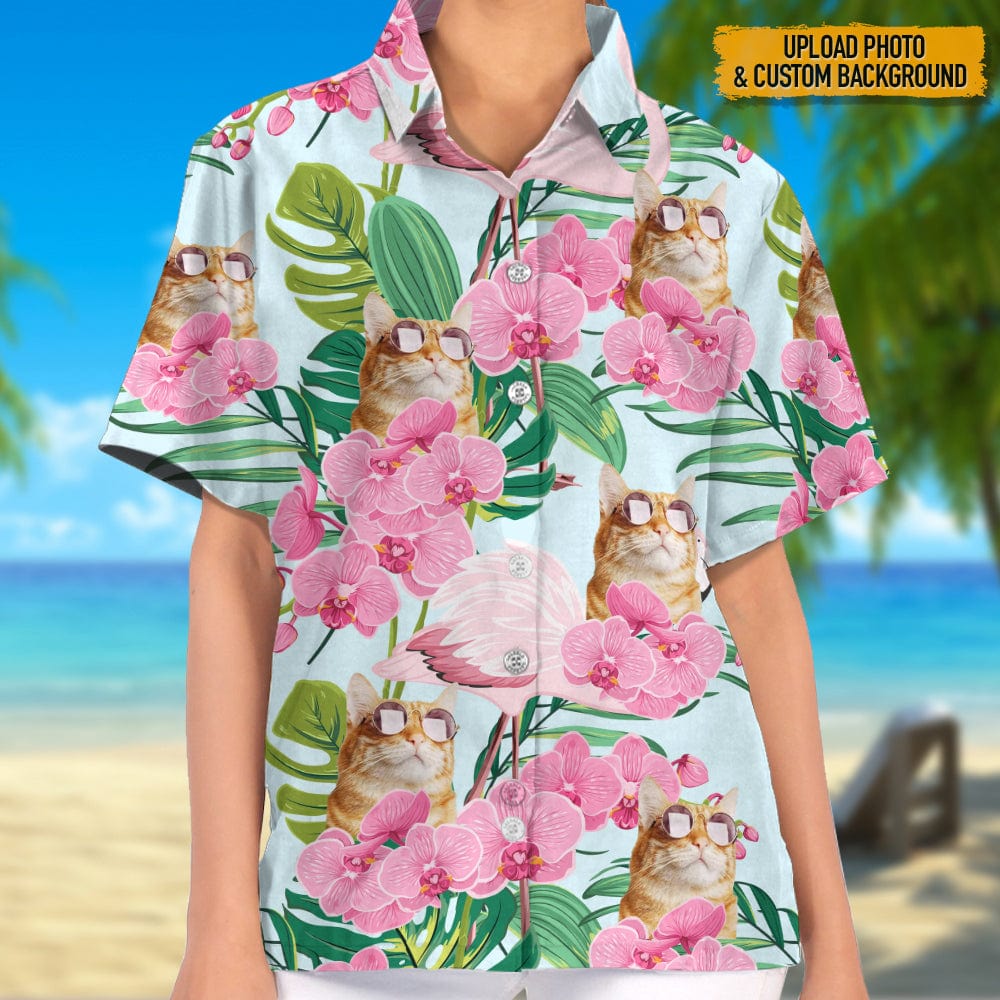 Custom Photo For Cat Lover Woman Hawaii Shirt N304 888927