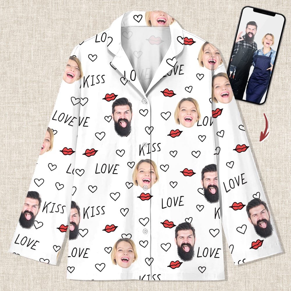 Custom Photo For Couple Pajamas TA29 888855