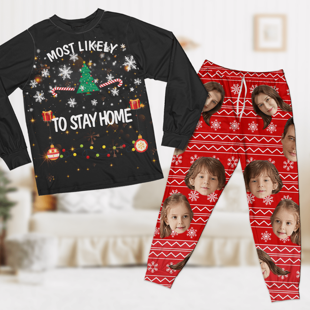 Custom Photo For Family Most Likely Christmas Sleepwear TH10 891513