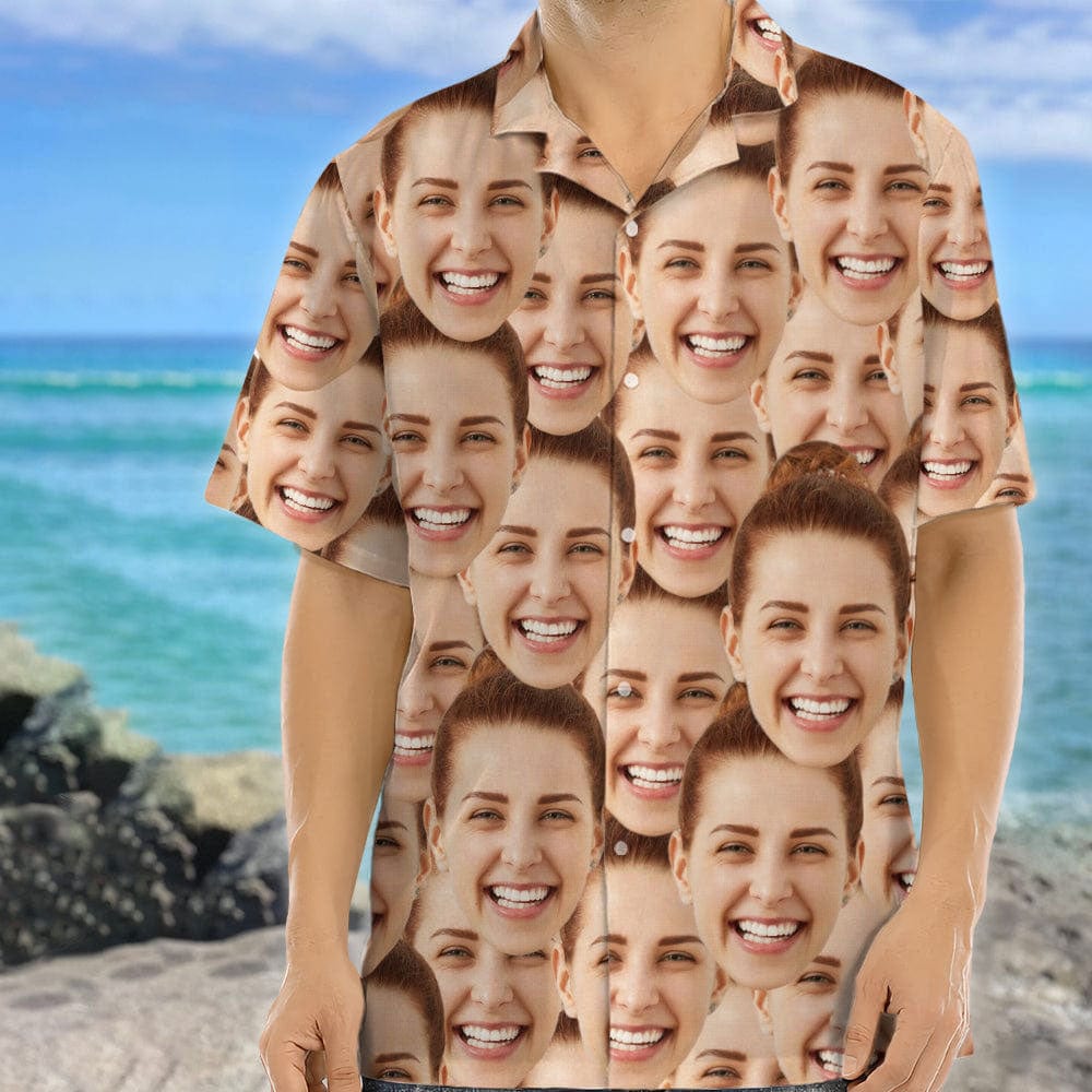 Custom Photo Full Face Hawaii Shirt N304 889323