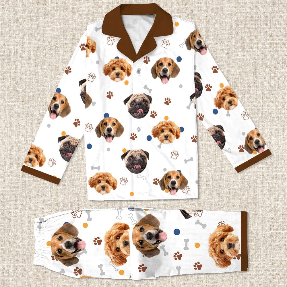 Custom Photo Funny Dog Face Christmas Pajamas TH10 891705