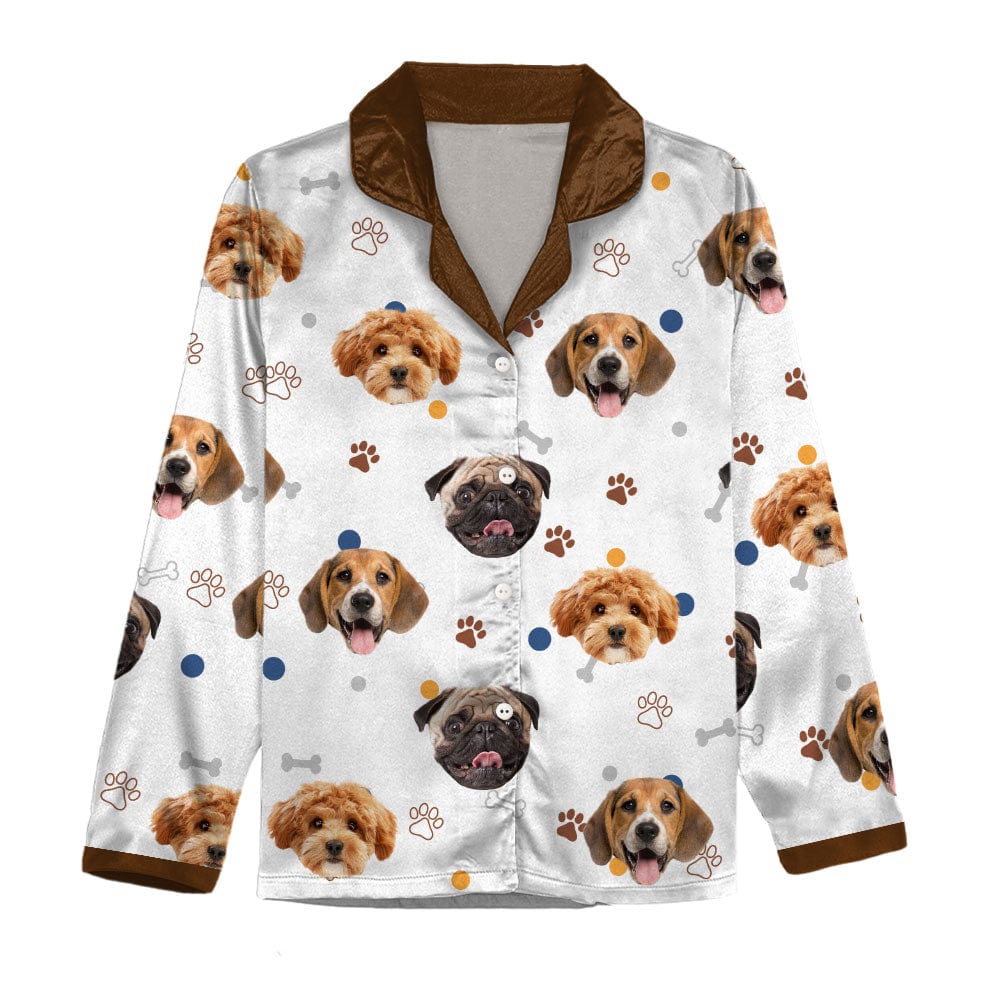 Custom Photo Funny Dog Face Christmas Pajamas TH10 891705