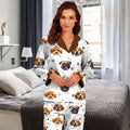 Custom Photo Funny Dog Face Christmas Pajamas TH10 891705