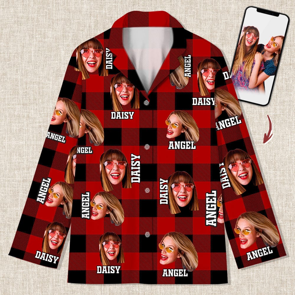 Custom Photo Human Face For Bestie Pajamas K228 888774