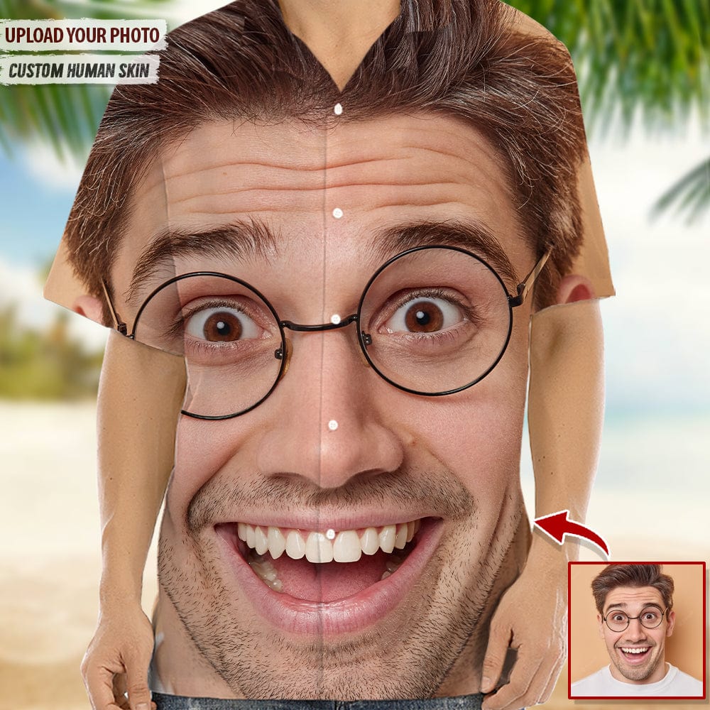 Custom Photo Human Face Pullover Hoodie Shirt N304 888587