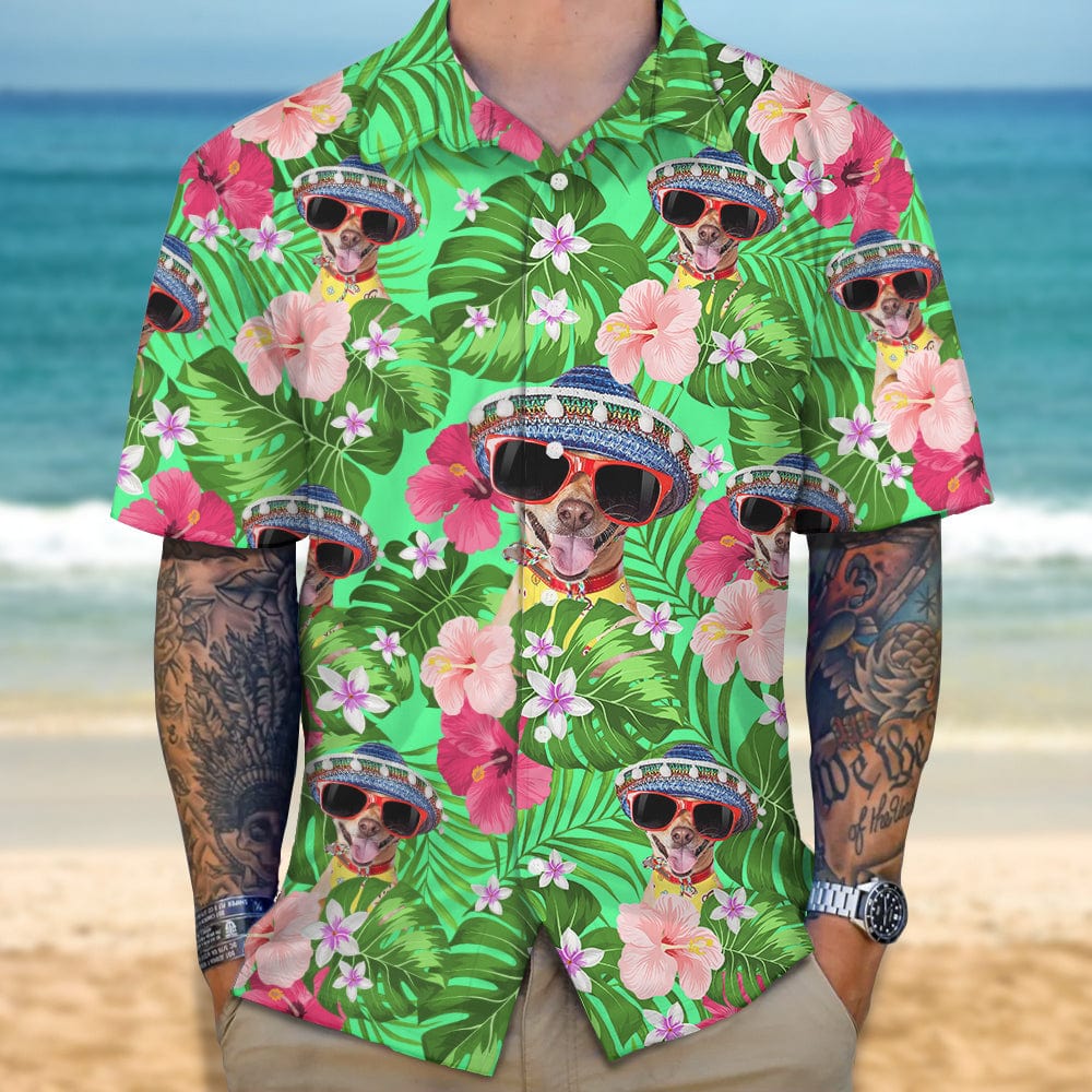 Custom Photo Funny Dog Face Hawaii Shirt N304 889543