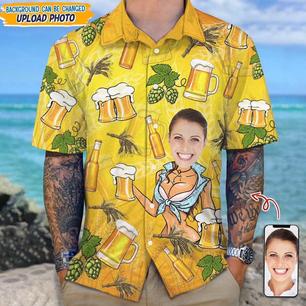 Custom Photo Husband And Boyfriend Hawaii Shirt Summer Gift DA199 889319