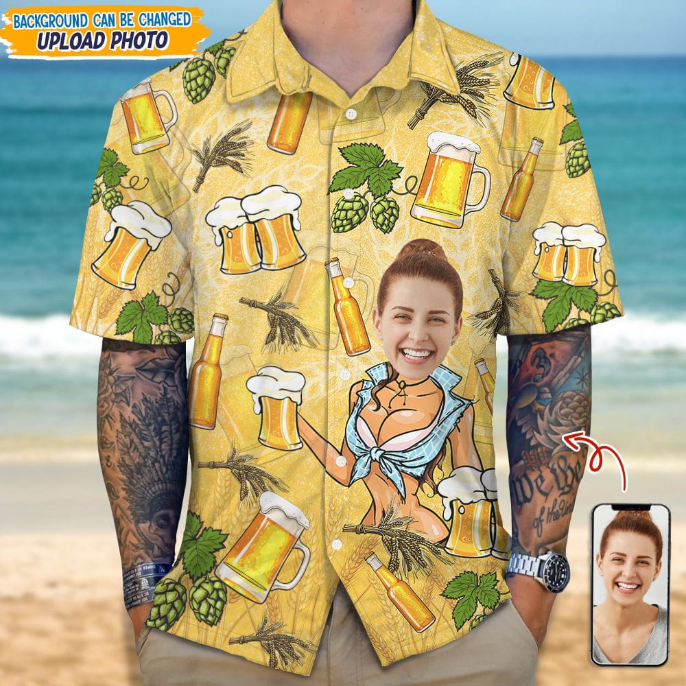 Custom Photo Husband And Boyfriend Hawaii Shirt Summer Gift DA199 889319