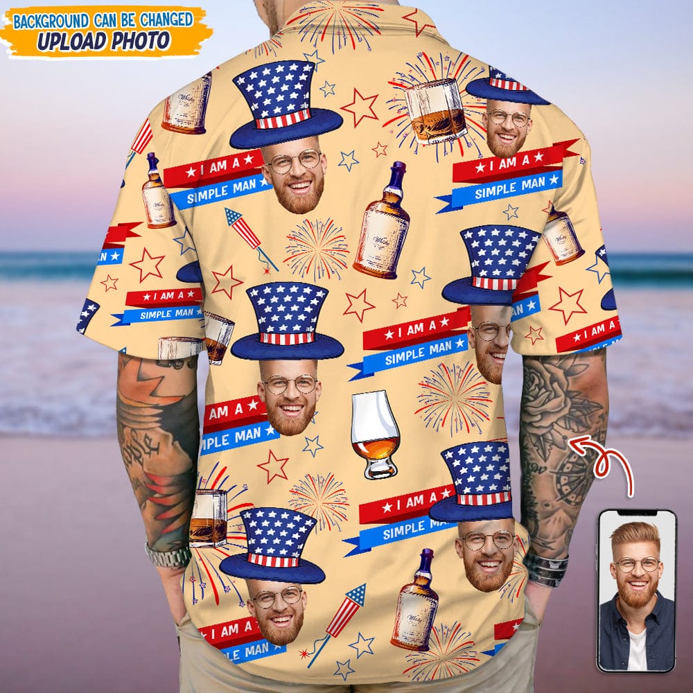 Custom Photo I Am A Simple Man Hawai Shirt N304 889441