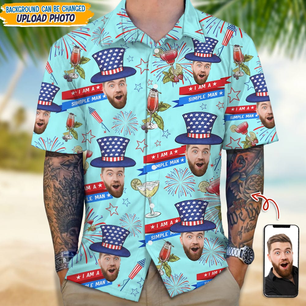 Custom Photo I Am A Simple Man Hawai Shirt N304 889441