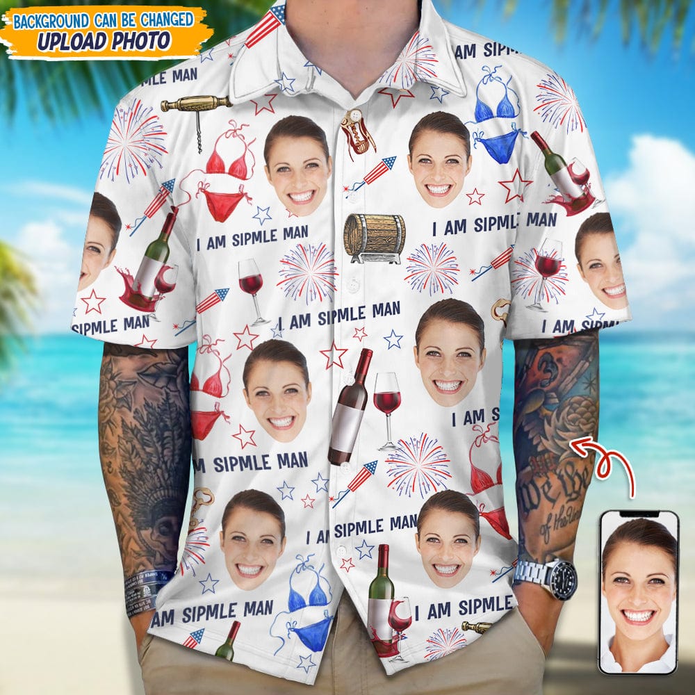 Custom Photo I Am A Simple Man With Summer Design Hawaii Shirt N304 889449