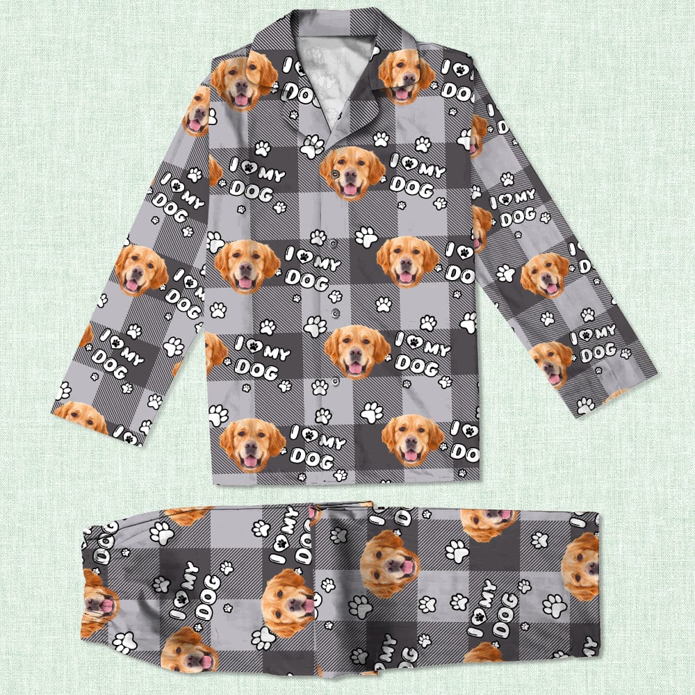 Custom Photo I Love My Dog, I Love My  Cat  Pajamas HA75 895092