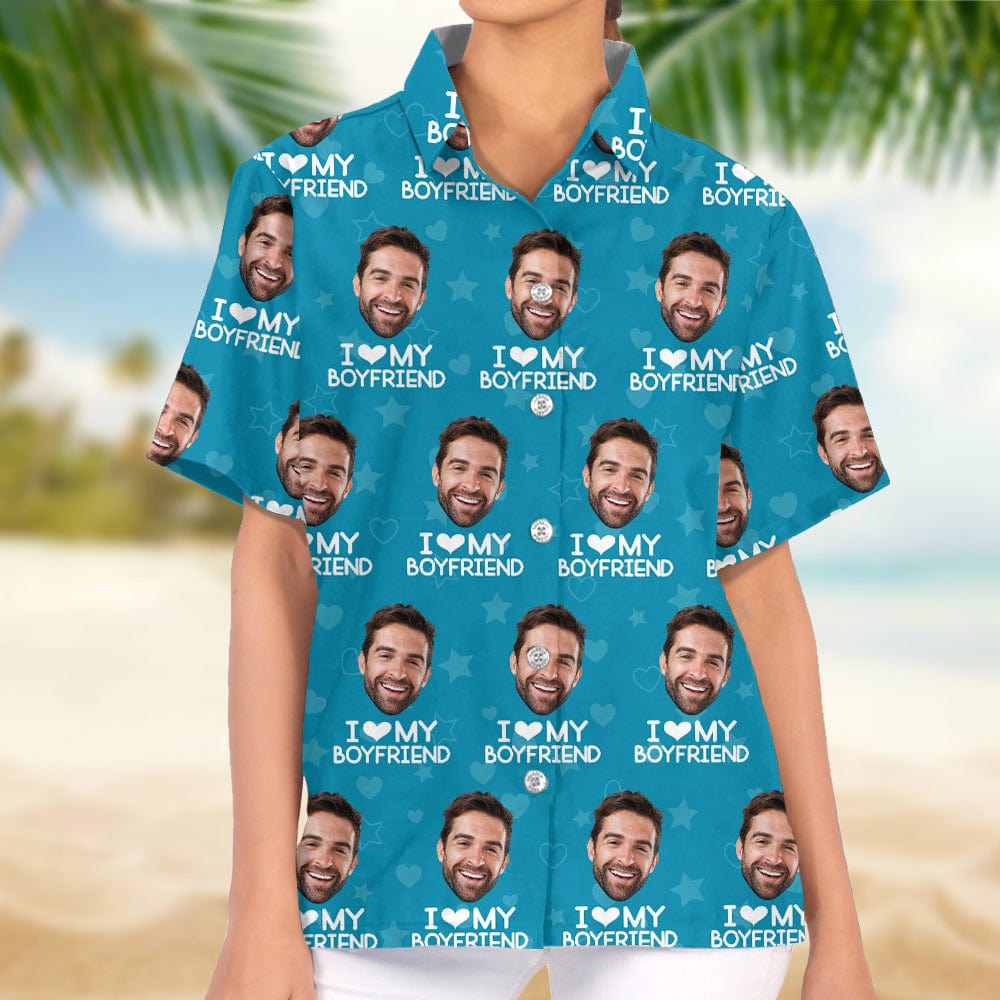 Custom Photo I Love My Girlfriend Boyfriend Hawaii Shirt Valentines Gift For Him Her Husband Wife HA75 895044