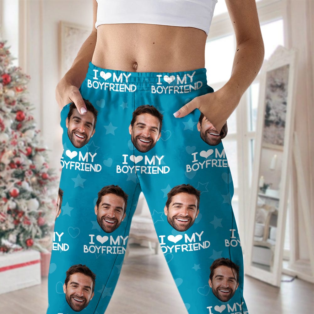 Custom Photo I Love My Girlfriend Boyfriend Pajamas Valentines Gift For Him Her Husband Wife HA75 895042