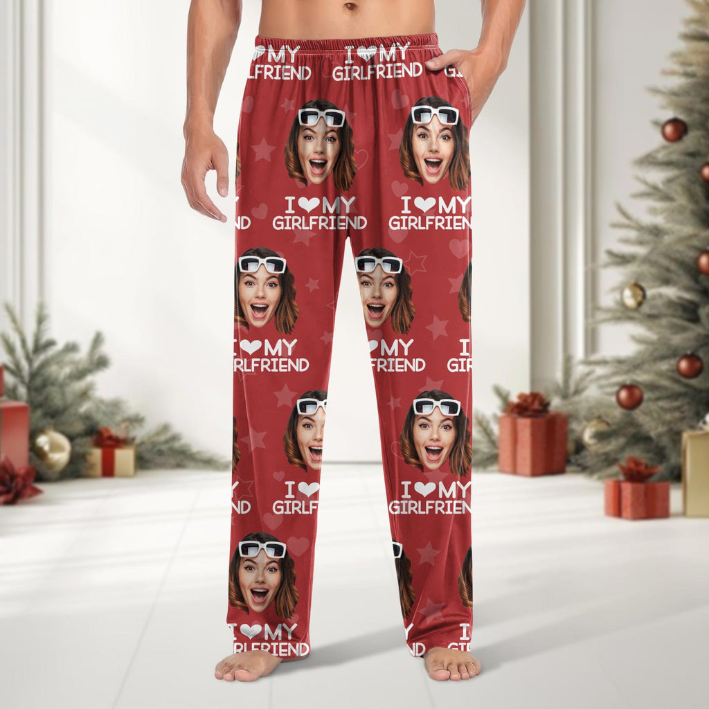 Custom Photo I Love My Girlfriend Boyfriend Pajamas Valentines Gift For Him Her Husband Wife HA75 895042