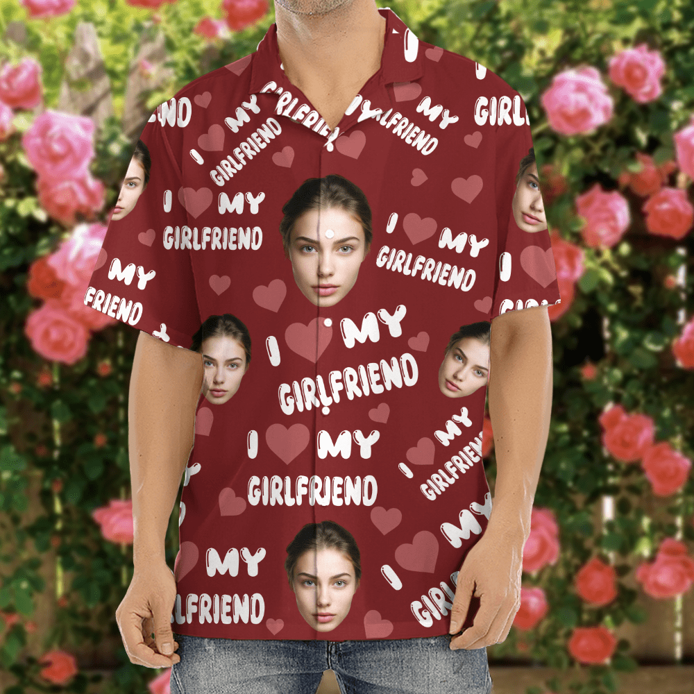 Custom Photo I Love My Wife/ Girlfriend/ Husband/ Boyfriend Hawai Shirt Valentine's Day, Anniversary Gift HA75 891826