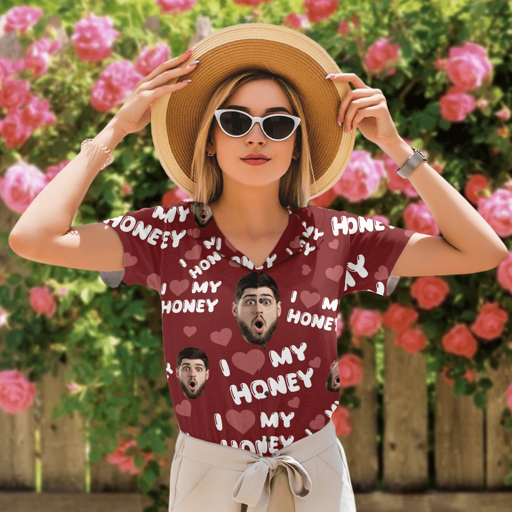 Custom Photo I Love My Wife/ Girlfriend/ Husband/ Boyfriend Hawai Shirt Valentine's Day, Anniversary Gift HA75 891826