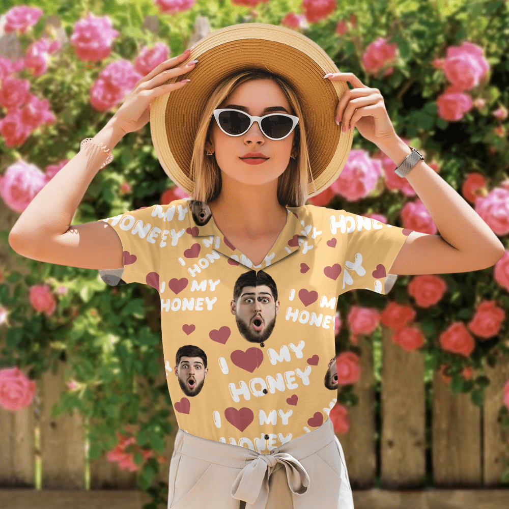 Custom Photo I Love My Wife/ Girlfriend/ Husband/ Boyfriend Hawai Shirt Valentine's Day, Anniversary Gift HA75 891826