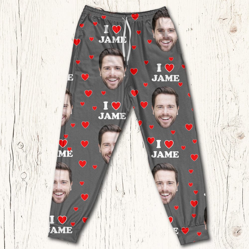 Custom Photo I Love You Sleepwear Couple Gift HA75 891258