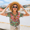 Custom Photo Nice Rack With Floral Pattern Woman's Hawaii Shirt HO82 890872