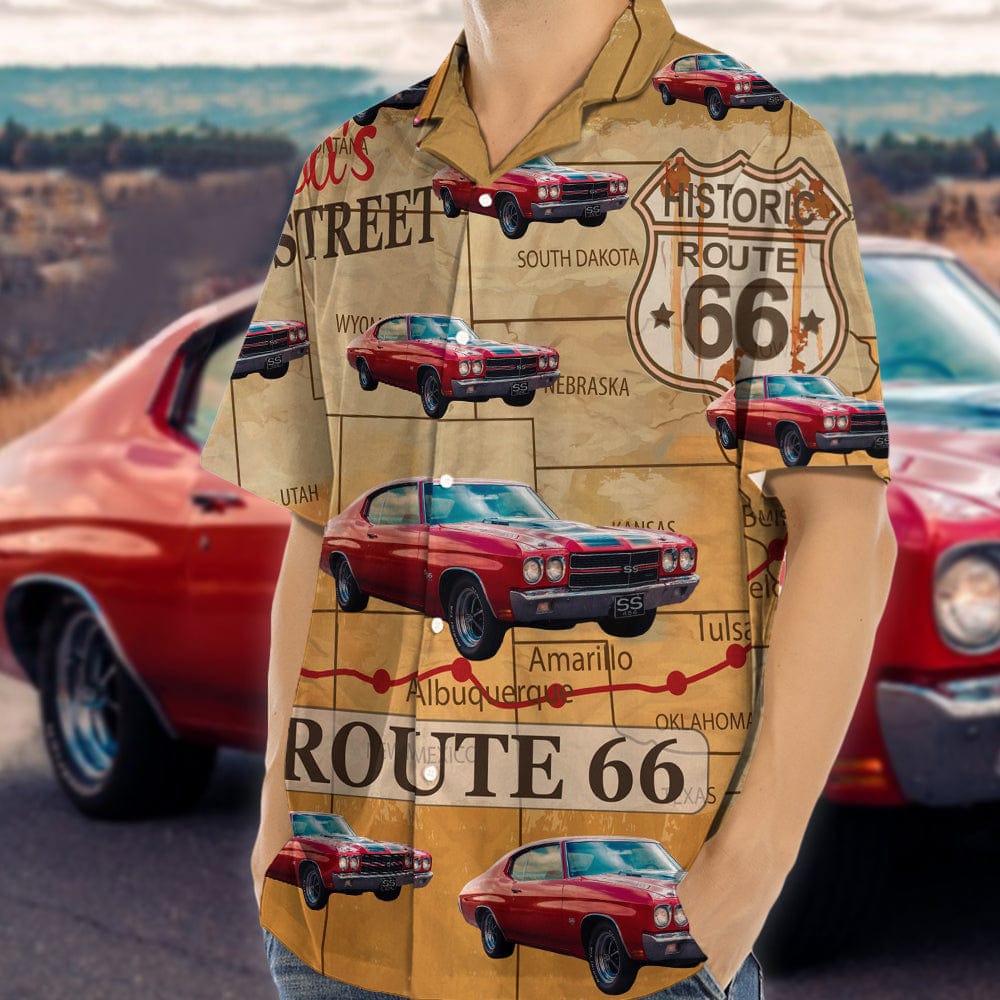 Custom Photo Route 66 For Car Lover Hawaiian Shirt HO82 N304 889179