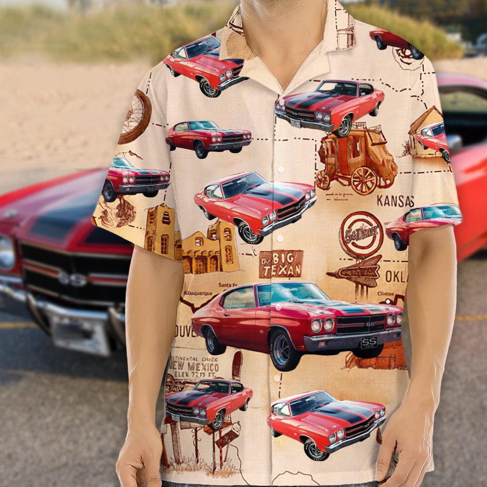 Custom Photo Route 66 For Car Lover Hawaiian Shirt HO82 N304 889179
