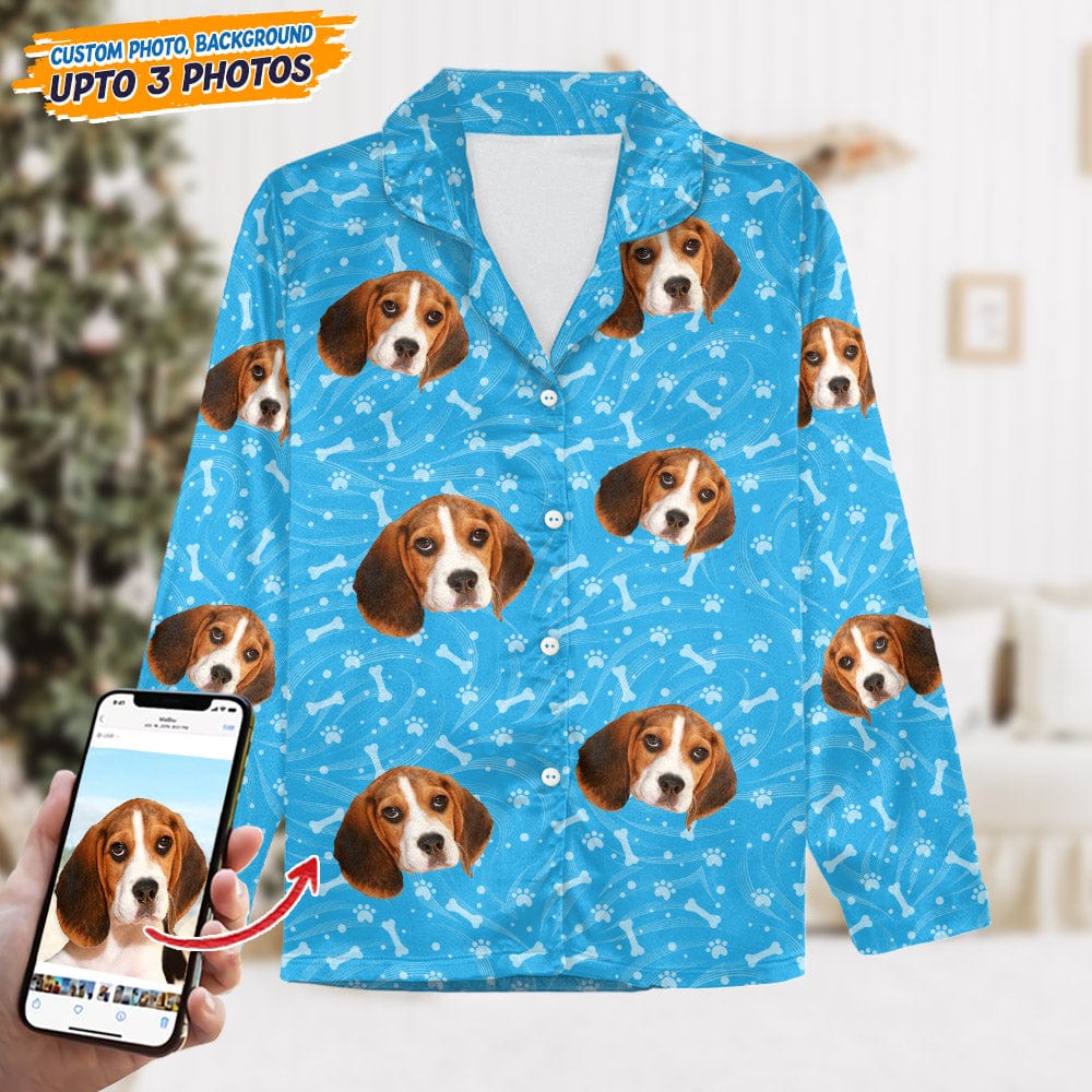 Custom Photo Tie Dye Background Dog Pajamas N304 888808