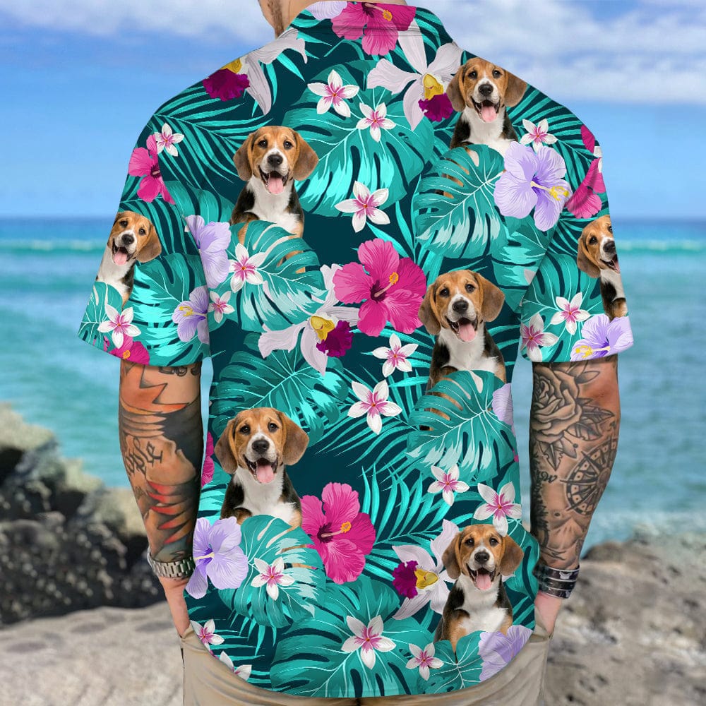 Custom Photo Tropical Dog Hawaiian Shirt K228 890395